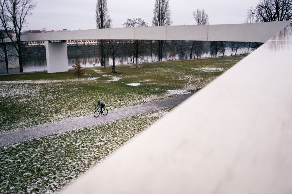 Česká amatérská cyklistka Kateřina Rusá 