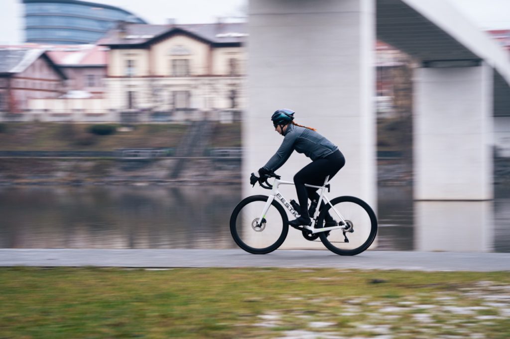 Česká amatérská cyklistka Kateřina Rusá 